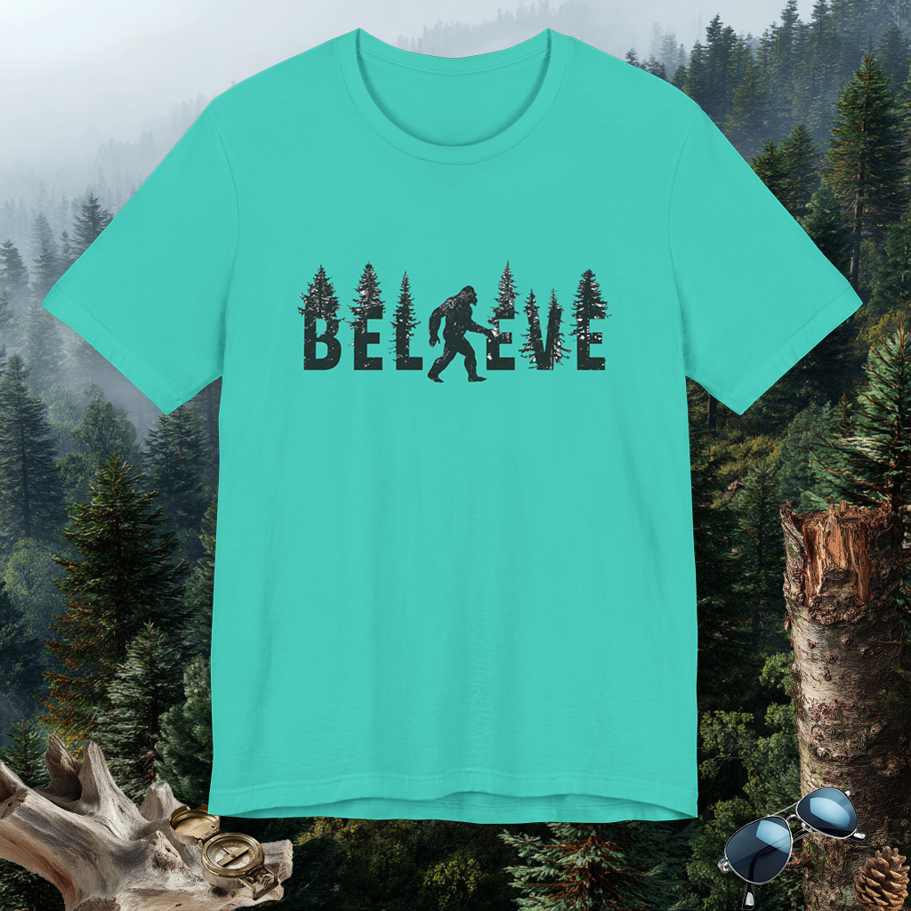 Bigfoot Believer Tee | PNW Cryptid Shirt | Mythical Creature Wear | Adventure Gift | Nature Lover Gift | Pacific NW Gear