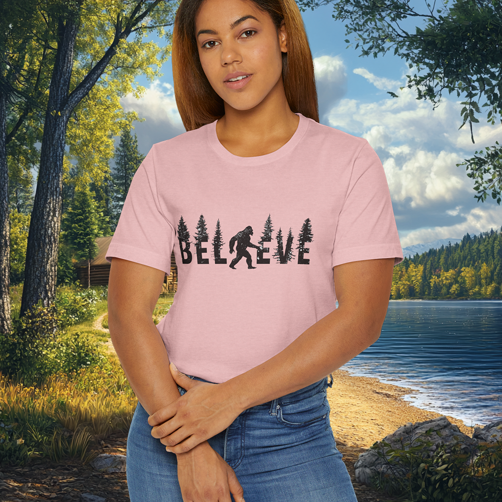 Bigfoot Believer Tee | PNW Cryptid Shirt | Mythical Creature Wear | Adventure Gift | Nature Lover Gift | Pacific NW Gear