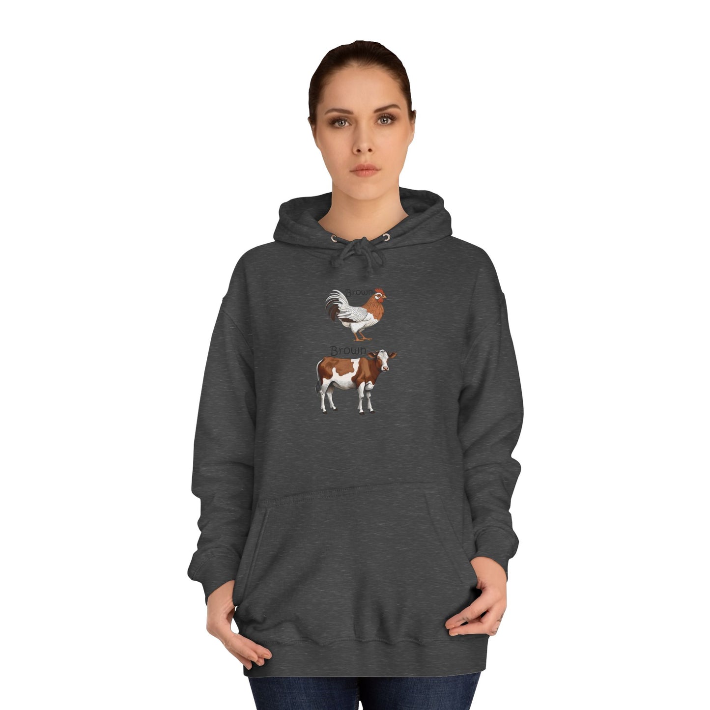 Brown Chicken, Brown Cow! Hoodie | Funny Humor Sweatshirt | Pun Gift | College Hoodie | Pacific NW Gear Co.
