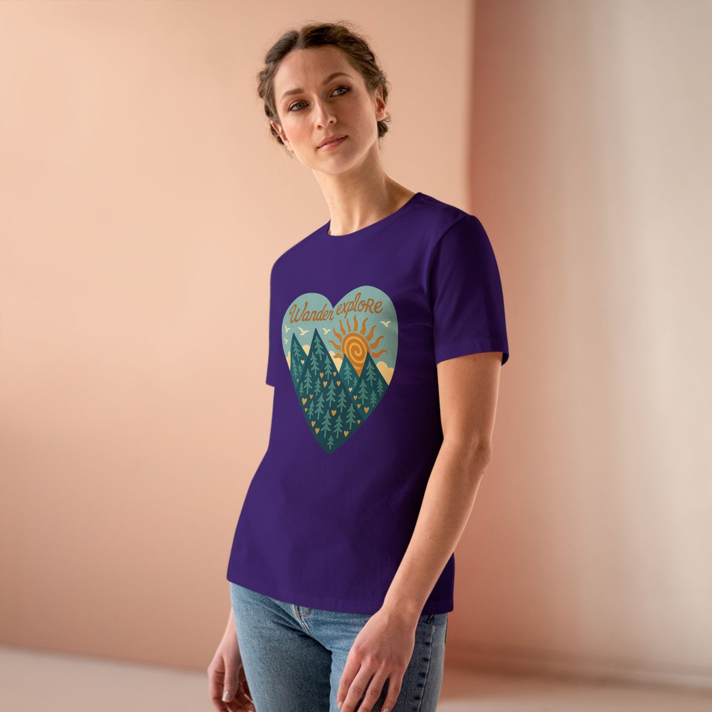 Adventure At Heart Tee | Women's PNW Wander - Explore Shirt | Nature Lover Gift | Hiking Apparel | Pacific NW Gear Co