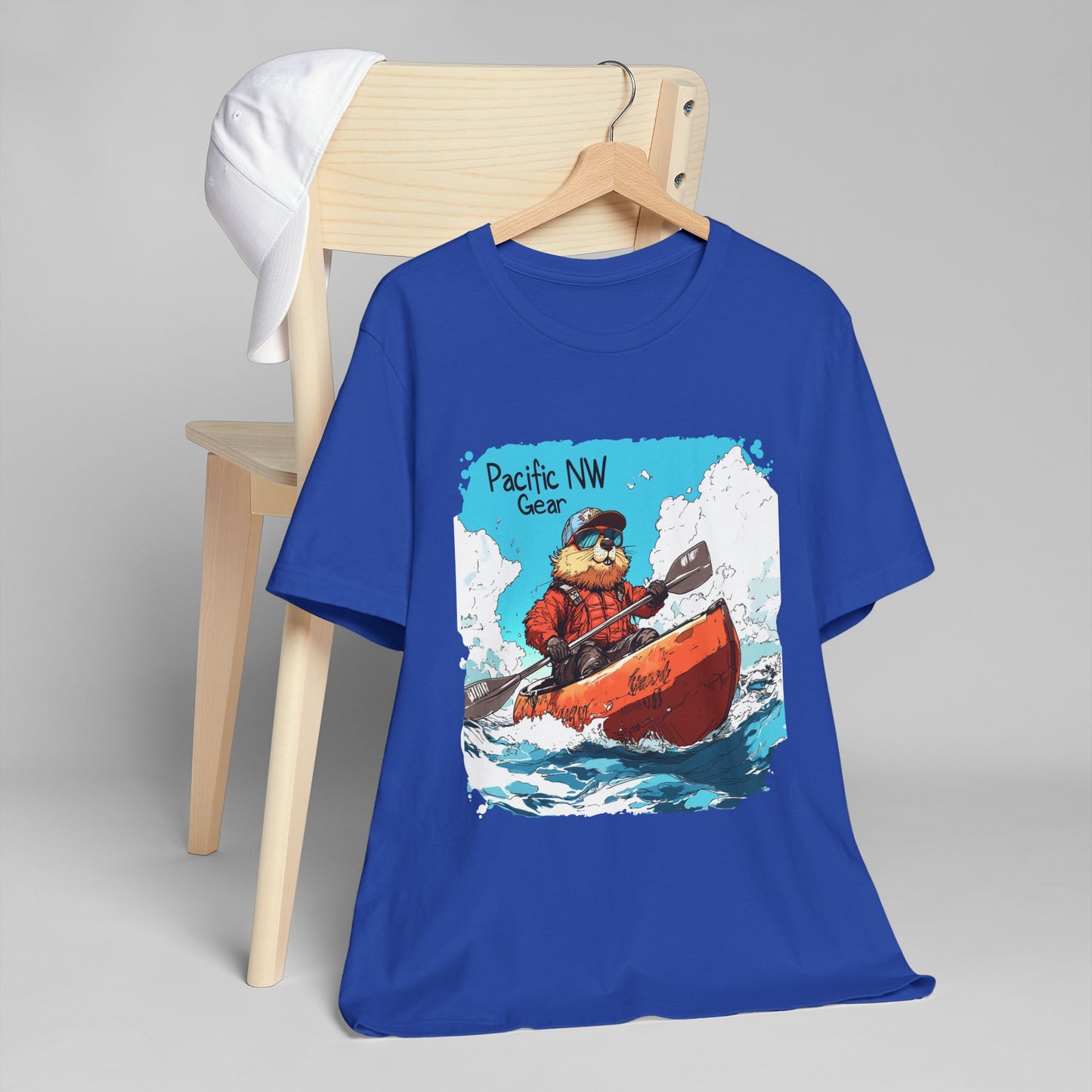 Pacy The Kayaker! | Pacific NW Otter T-Shirt | Outdoor Adventure Tee | Nature Tee | Pacific NW Gear Co