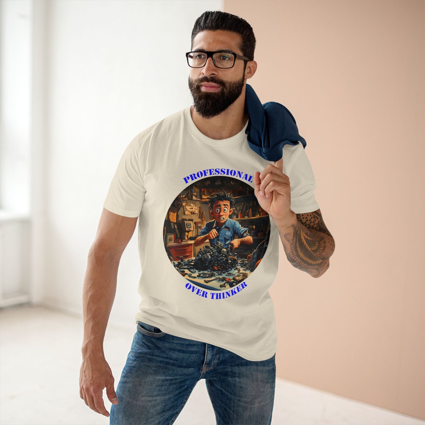 Professional Over Thinker Tee | Funny Quote Shirt | Gift for Thinker | Unique Humor Tee | Sarcastic t-shirt | PNW Gear Co