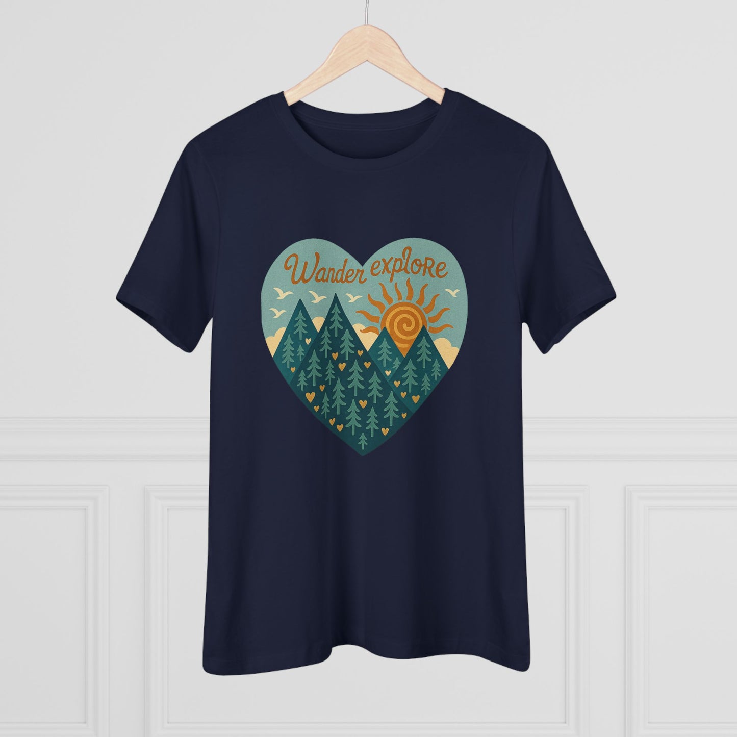 Adventure At Heart Tee | Women's PNW Wander - Explore Shirt | Nature Lover Gift | Hiking Apparel | Pacific NW Gear Co