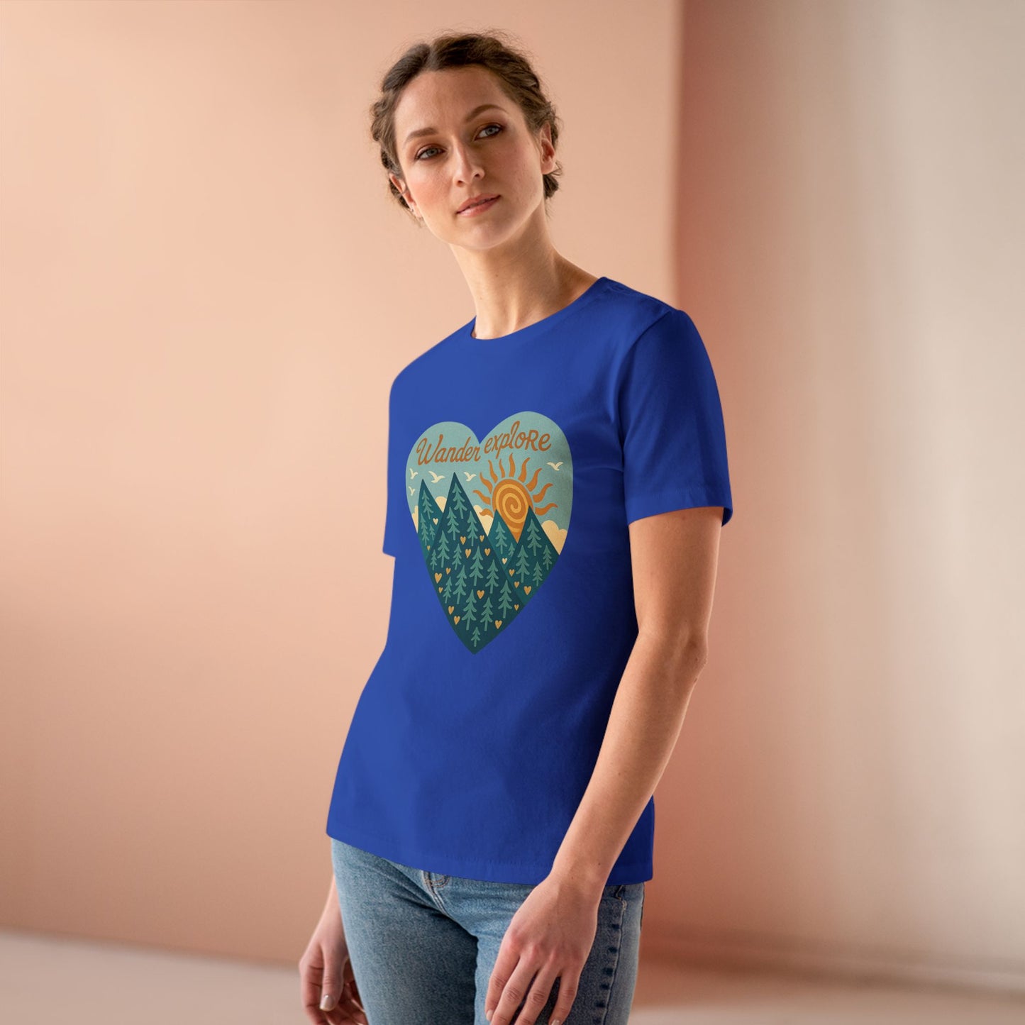 Adventure At Heart Tee | Women's PNW Wander - Explore Shirt | Nature Lover Gift | Hiking Apparel | Pacific NW Gear Co