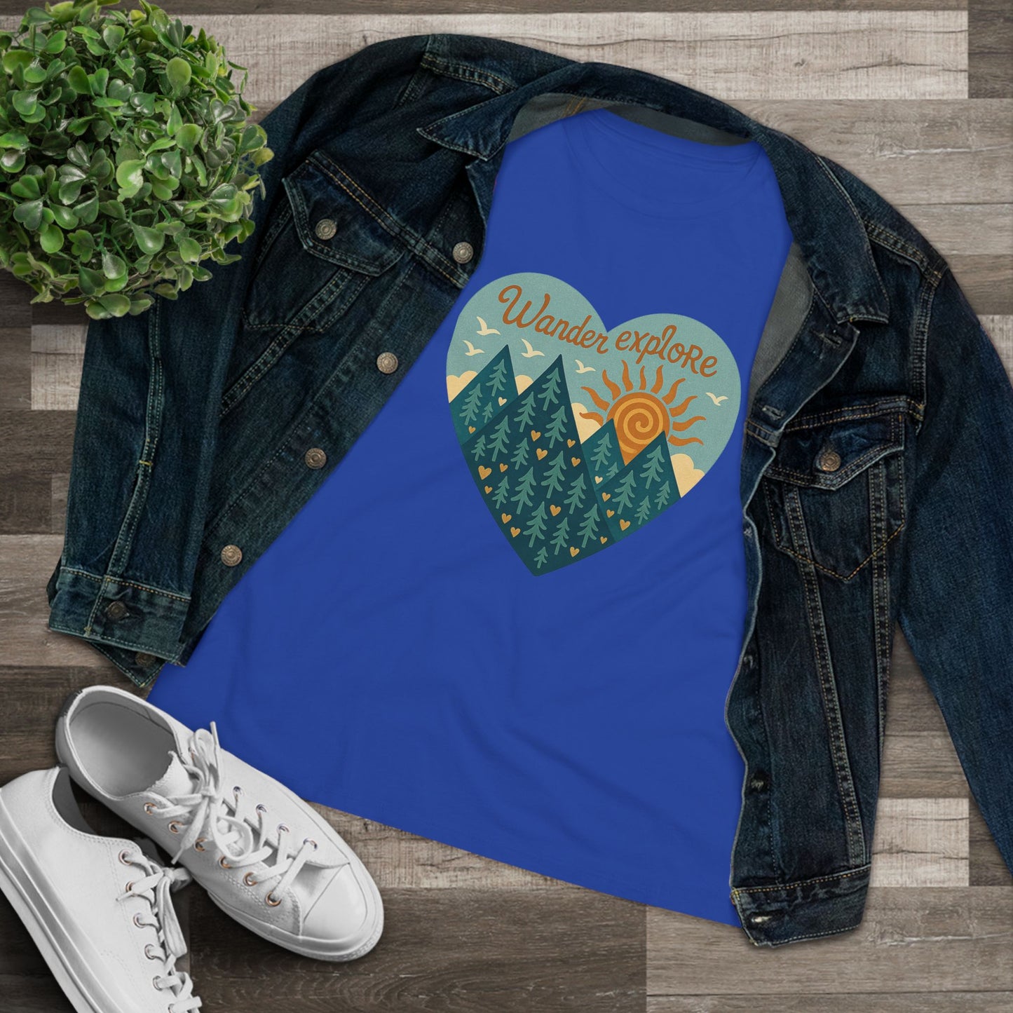 Adventure At Heart Tee | Women's PNW Wander - Explore Shirt | Nature Lover Gift | Hiking Apparel | Pacific NW Gear Co
