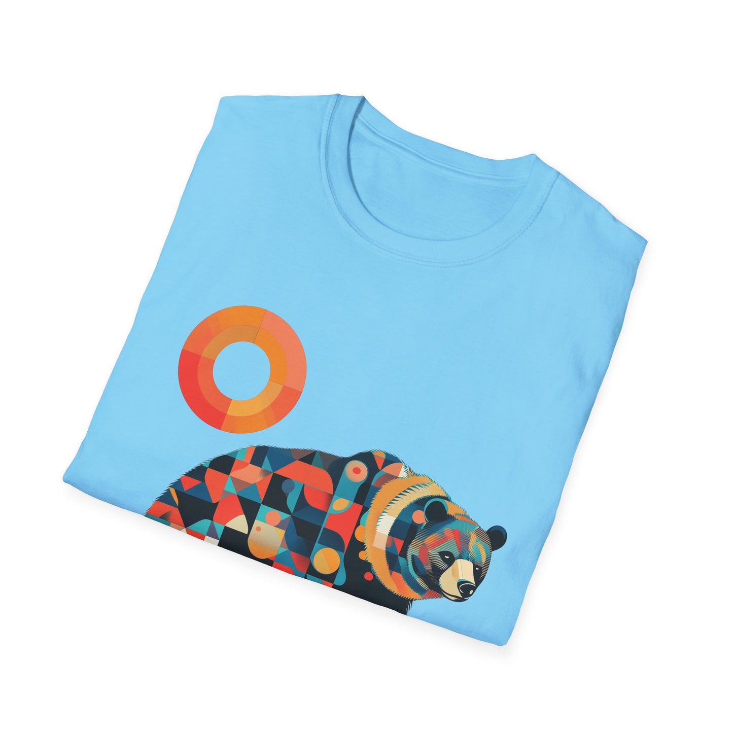 Geometric Grizzly Bear Tee | Abstract Animal Shirt | Nature Art Tee | Unique Bear Gift | PNW Gear Co.
