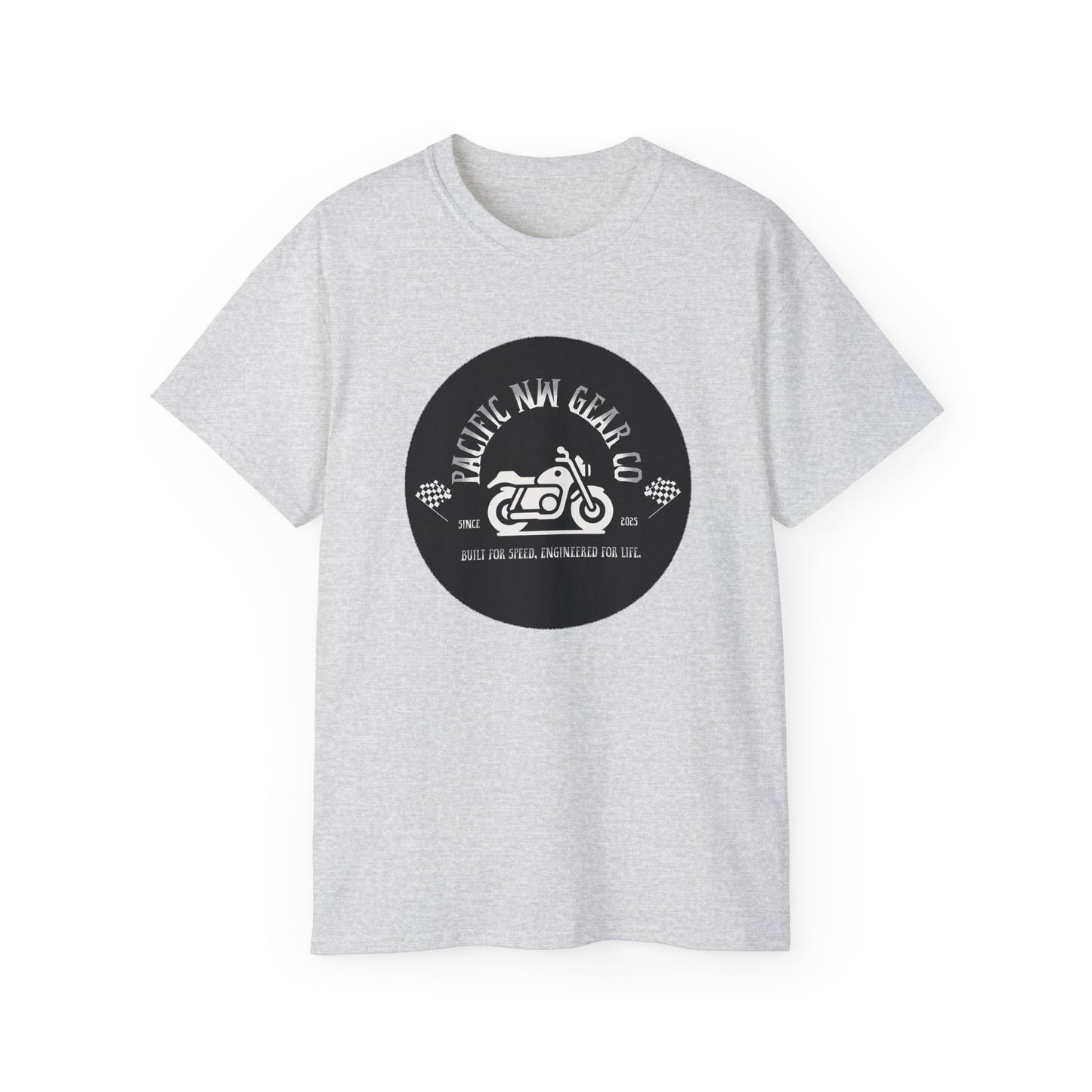 Pacific Racer Tee | Built For Speed Logo | Motorsports Gear Gift | Car Enthusiast Shirt | Pacific NW Gear Co