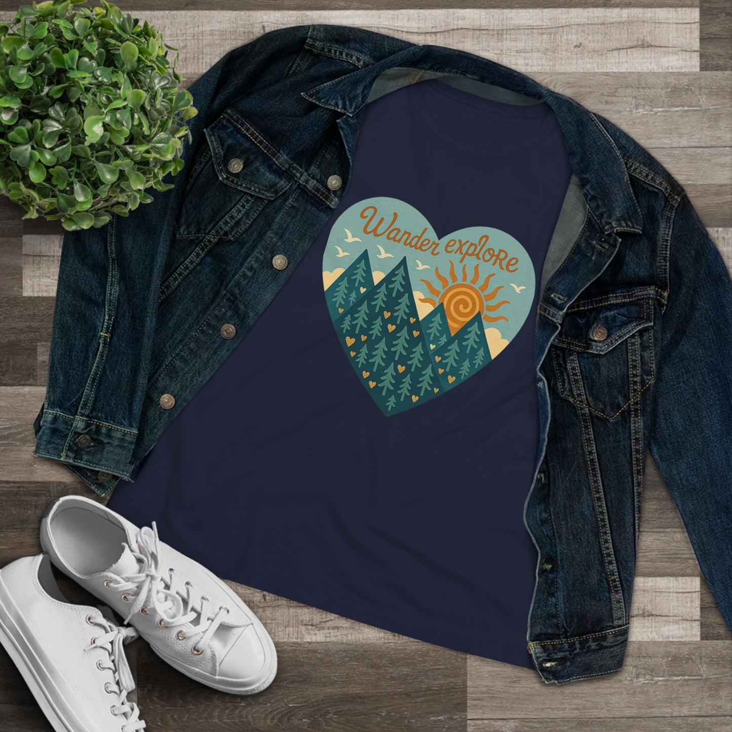 Adventure At Heart Tee | Women's PNW Wander - Explore Shirt | Nature Lover Gift | Hiking Apparel | Pacific NW Gear Co