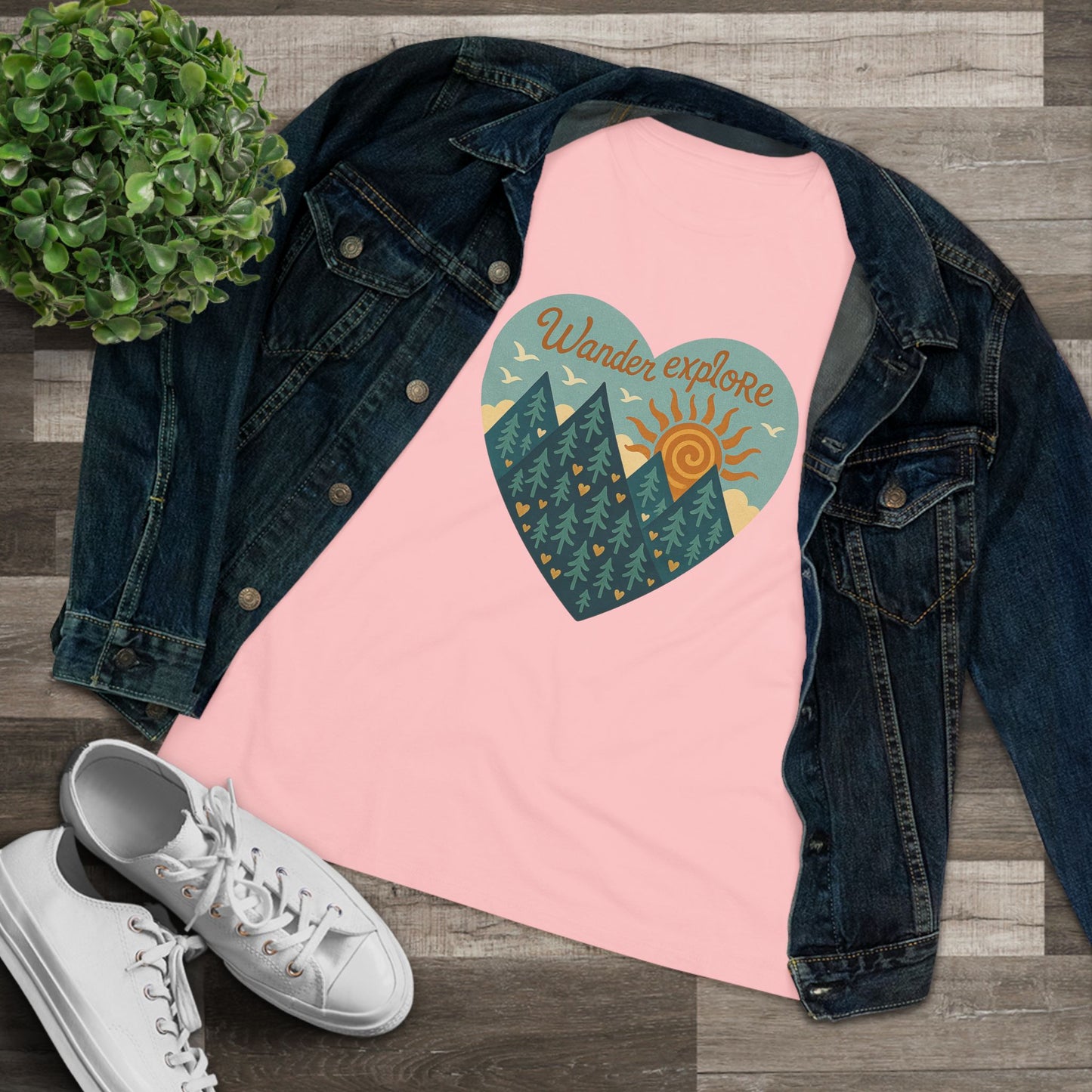 Adventure At Heart Tee | Women's PNW Wander - Explore Shirt | Nature Lover Gift | Hiking Apparel | Pacific NW Gear Co