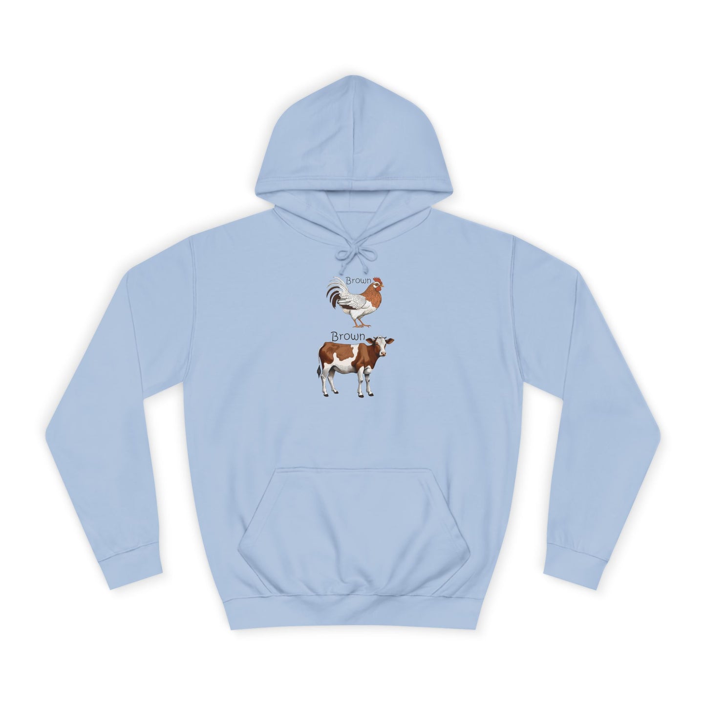 Brown Chicken, Brown Cow! Hoodie | Funny Humor Sweatshirt | Pun Gift | College Hoodie | Pacific NW Gear Co.