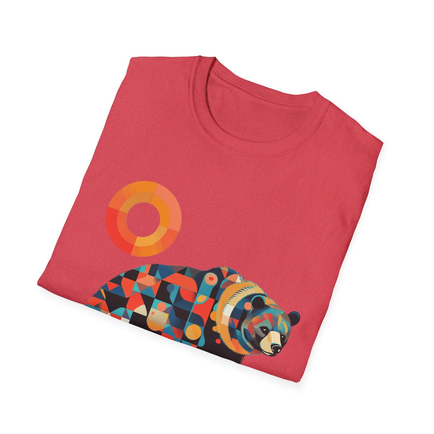 Geometric Grizzly Bear Tee | Abstract Animal Shirt | Nature Art Tee | Unique Bear Gift | PNW Gear Co.
