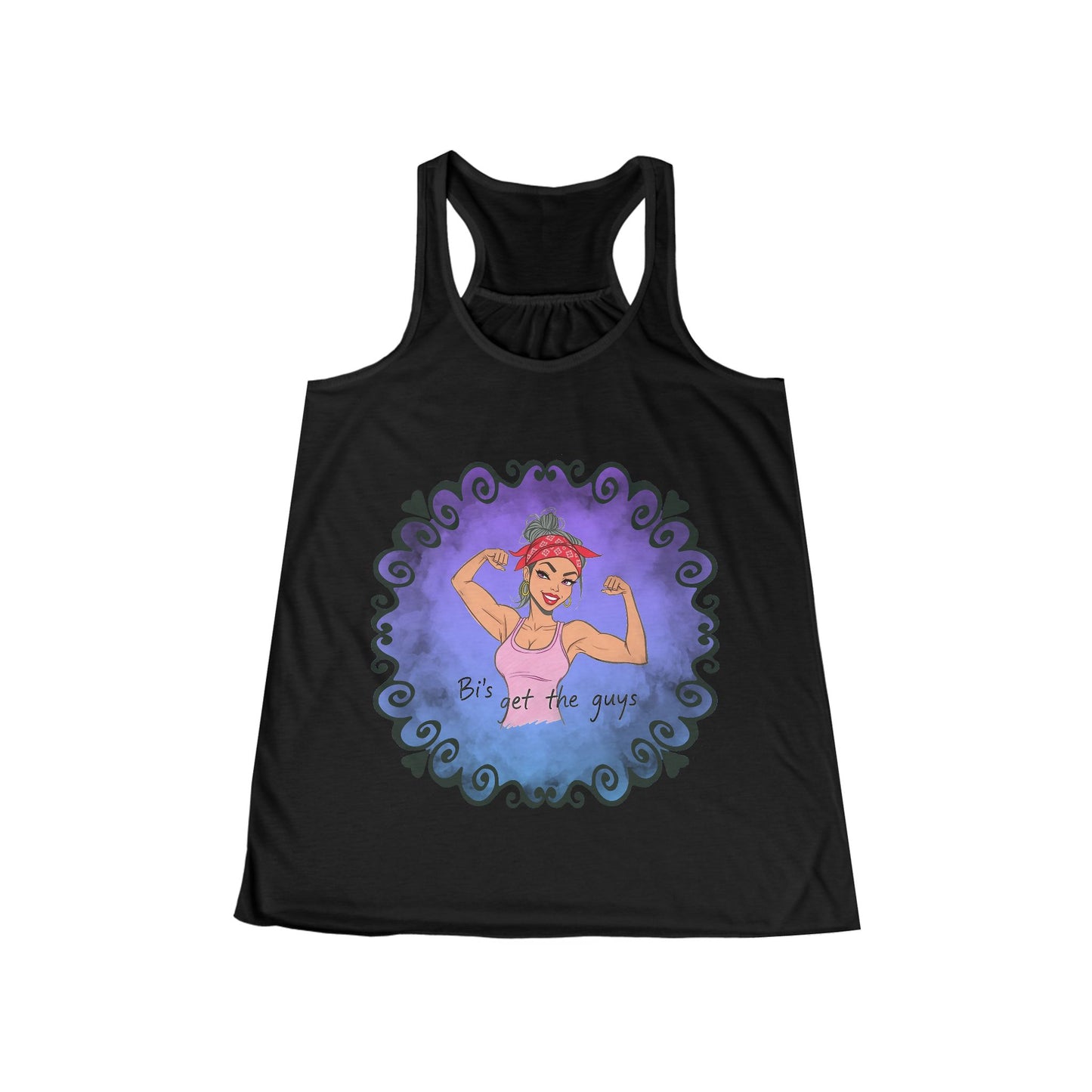 Bi's Get the Guys- Racerback Tank Version 1 | Women's Motivational Fitness Tank | Flowy Workout Top | Gym Gear | Pacific NW Gear Co.
