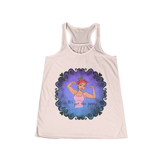 Bi's Get the Guys- Racerback Tank Version 1 | Women's Motivational Fitness Tank | Flowy Workout Top | Gym Gear | Pacific NW Gear Co.