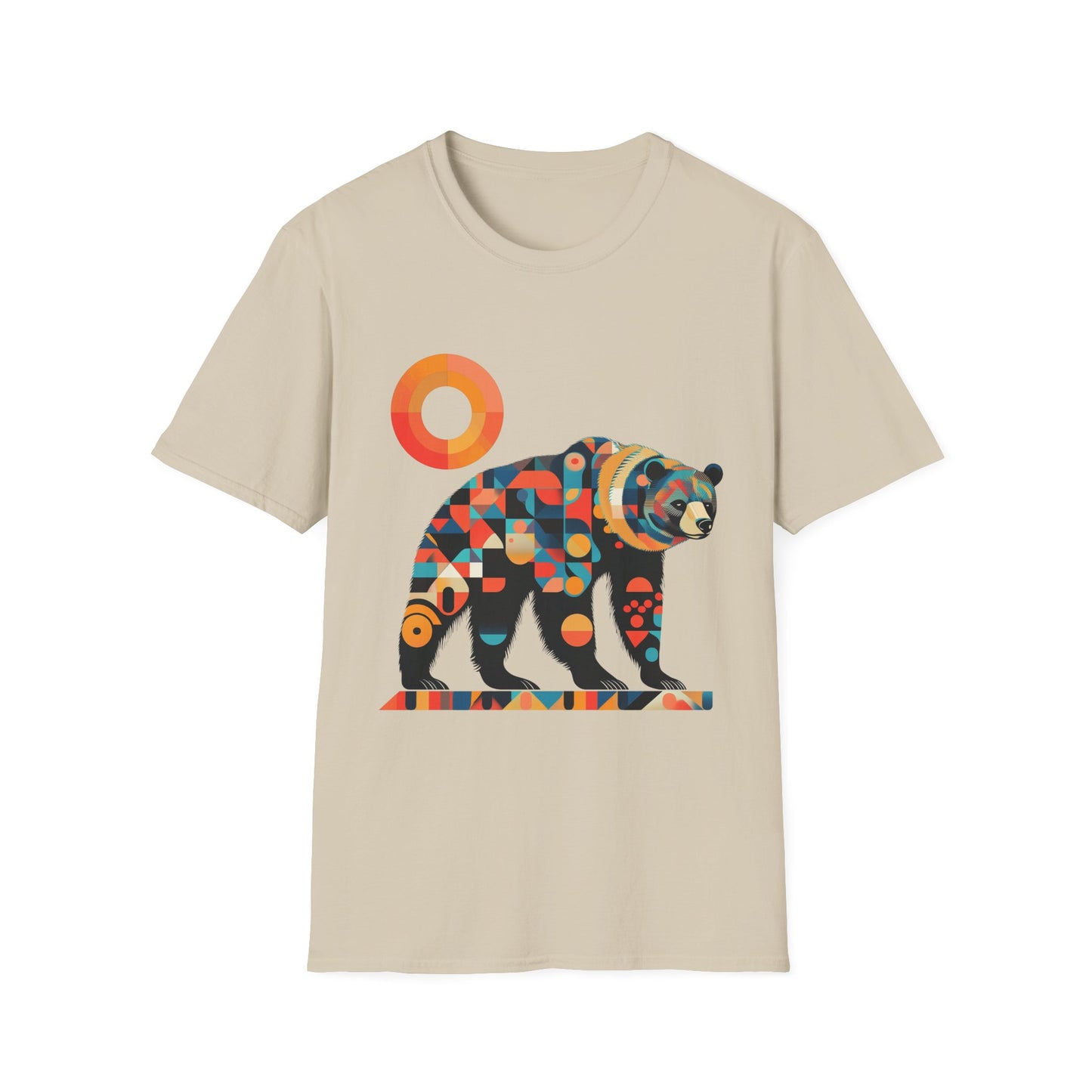 Geometric Grizzly Bear Tee | Abstract Animal Shirt | Nature Art Tee | Unique Bear Gift | PNW Gear Co.