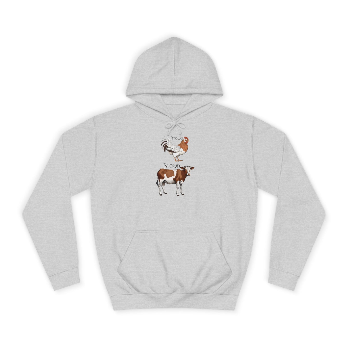 Brown Chicken, Brown Cow! Hoodie | Funny Humor Sweatshirt | Pun Gift | College Hoodie | Pacific NW Gear Co.