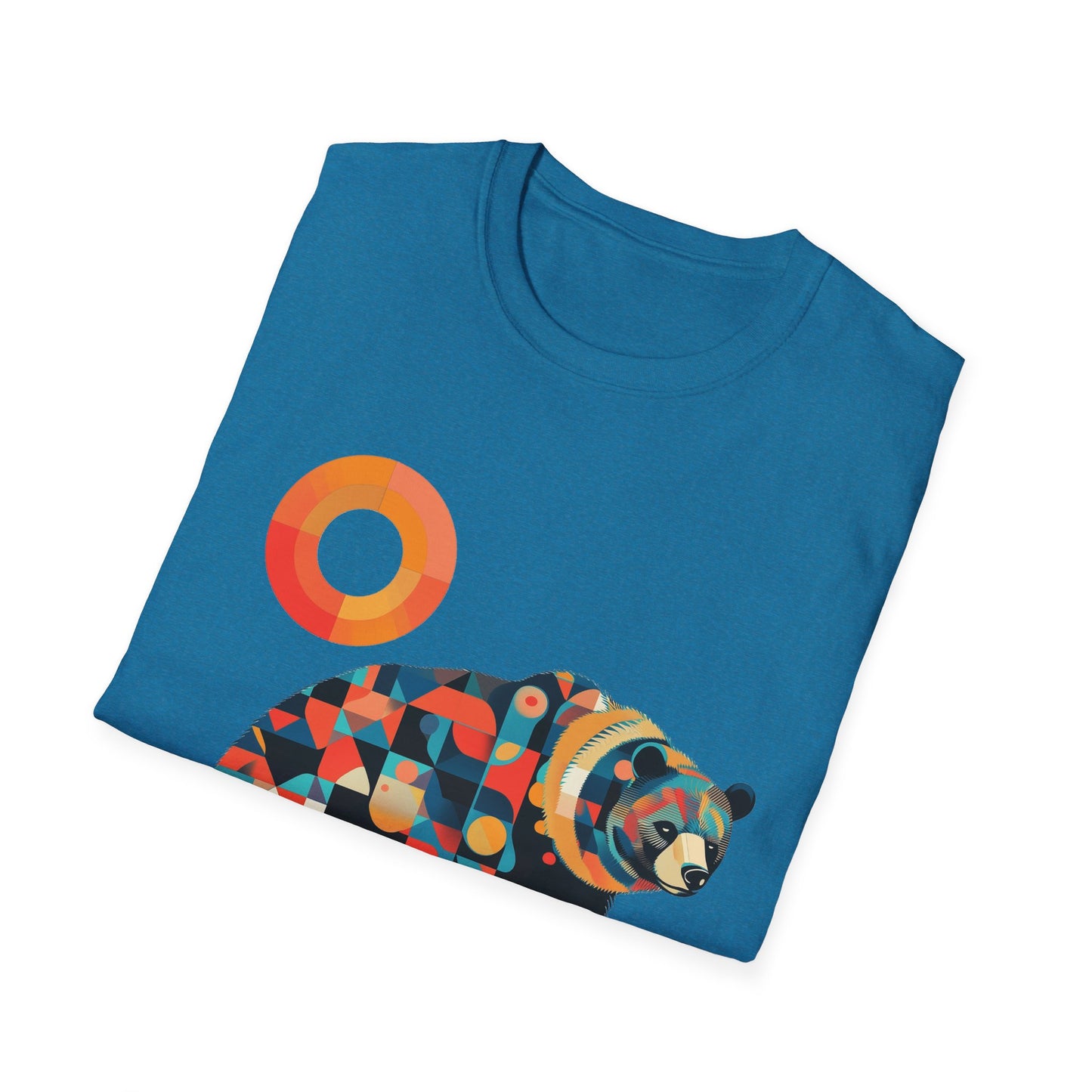 Geometric Grizzly Bear Tee | Abstract Animal Shirt | Nature Art Tee | Unique Bear Gift | PNW Gear Co.