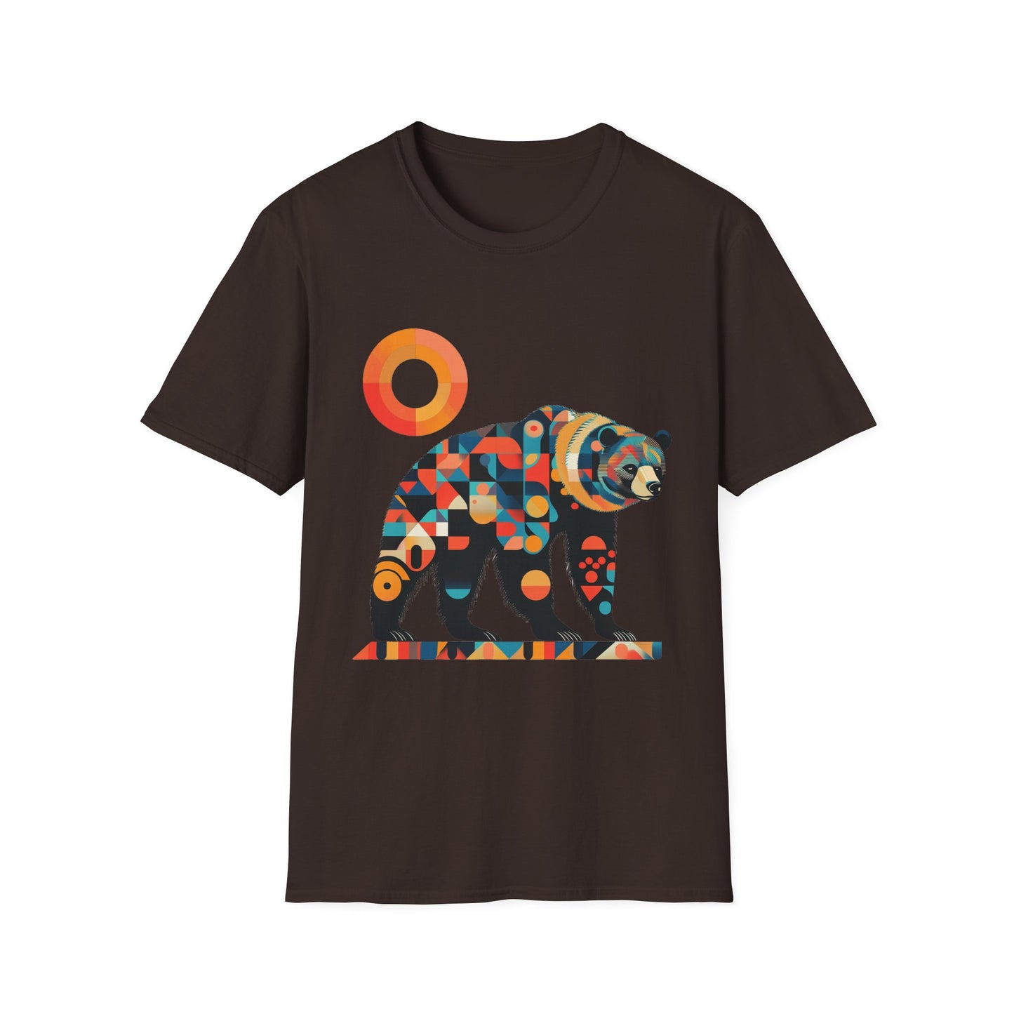 Geometric Grizzly Bear Tee | Abstract Animal Shirt | Nature Art Tee | Unique Bear Gift | PNW Gear Co.
