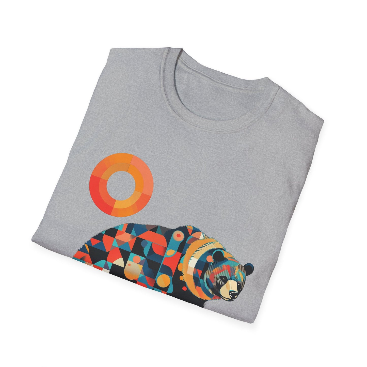 Geometric Grizzly Bear Tee | Abstract Animal Shirt | Nature Art Tee | Unique Bear Gift | PNW Gear Co.