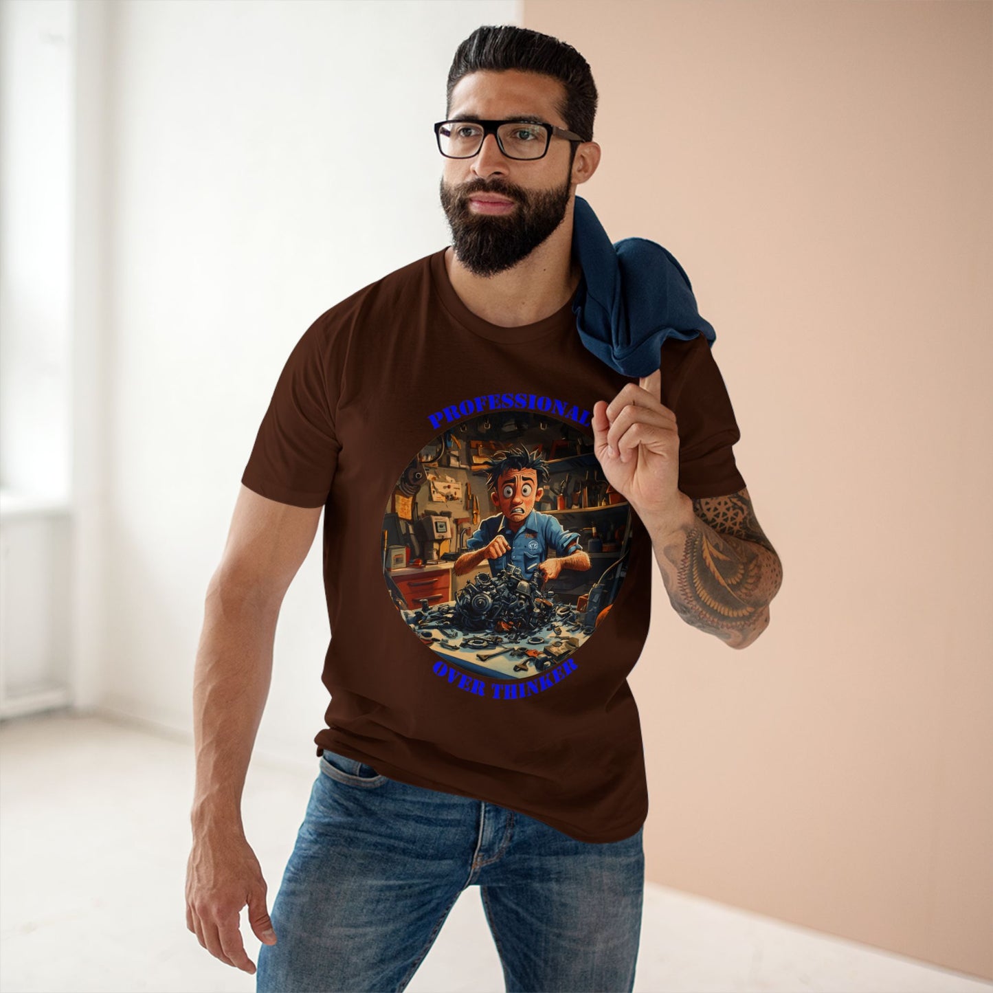 Professional Over Thinker Tee | Funny Quote Shirt | Gift for Thinker | Unique Humor Tee | Sarcastic t-shirt | PNW Gear Co