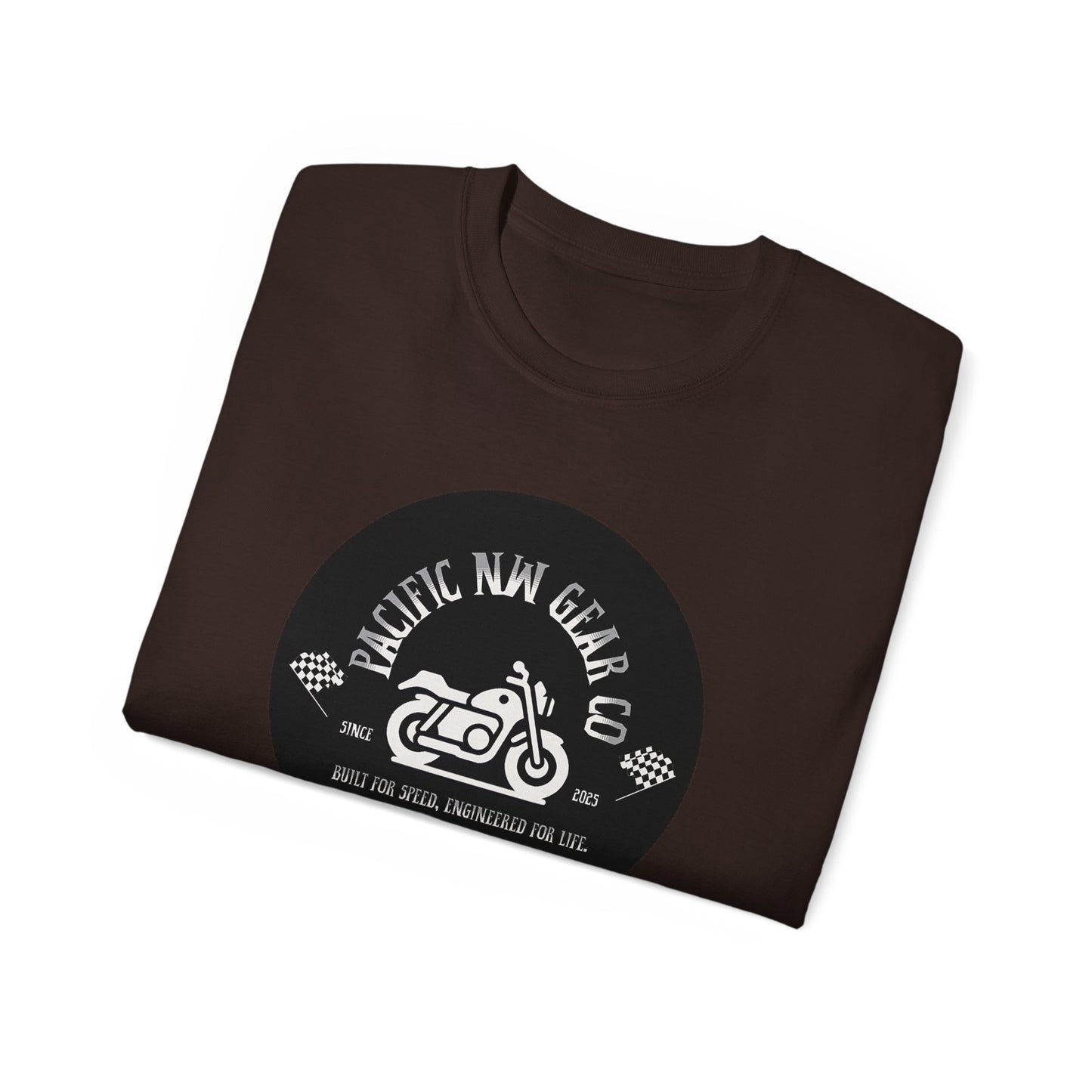 Pacific Racer Tee | Built For Speed Logo | Motorsports Gear Gift | Car Enthusiast Shirt | Pacific NW Gear Co