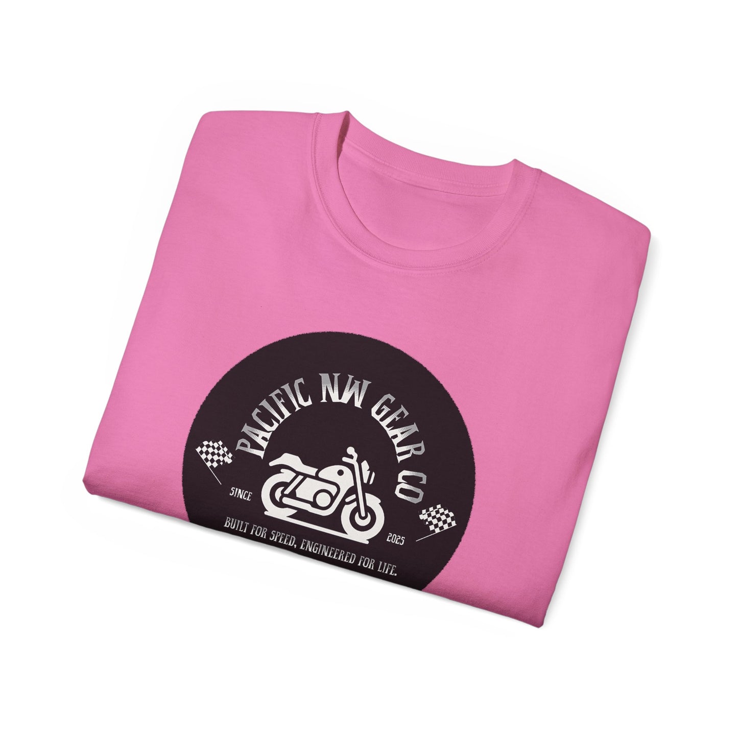 Pacific Racer Tee | Built For Speed Logo | Motorsports Gear Gift | Car Enthusiast Shirt | Pacific NW Gear Co