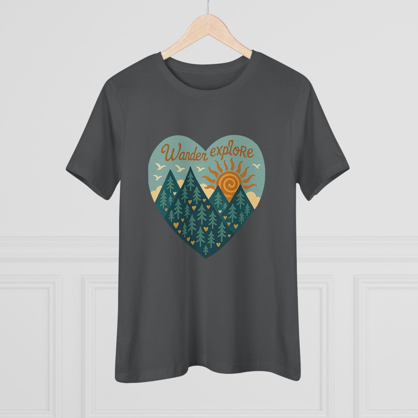 Adventure At Heart Tee | Women's PNW Wander - Explore Shirt | Nature Lover Gift | Hiking Apparel | Pacific NW Gear Co