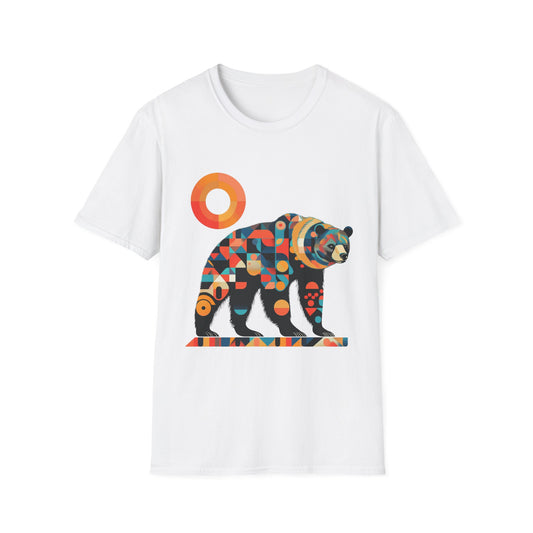 Geometric Grizzly Bear Tee | Abstract Animal Shirt | Nature Art Tee | Unique Bear Gift | PNW Gear Co.