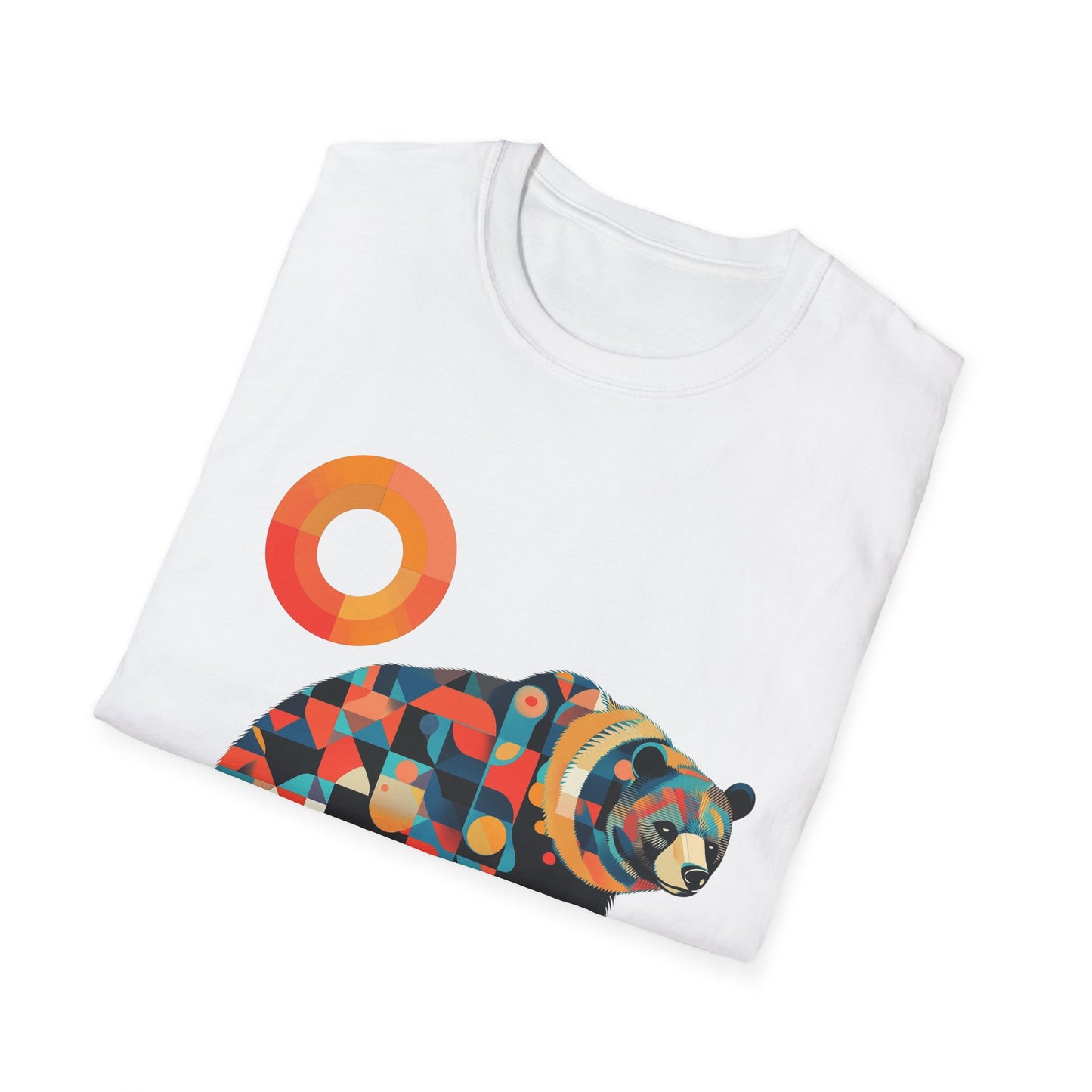 Geometric Grizzly Bear Tee | Abstract Animal Shirt | Nature Art Tee | Unique Bear Gift | PNW Gear Co.