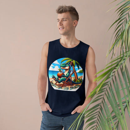 Rex On The Beach Tank Top | Funny T-Rex Shirt | Beach Vacation Tee | Dinosaur Gift | Pacific NW Gear Co.