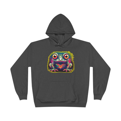 Geo Neon Tree Frog Hoodie | Cute Frog Gift | Nature Lover Sweatshirt | Eco Hoodie | Pacific NW Gear Co