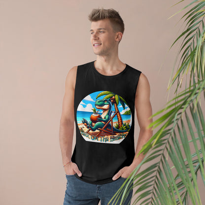 Rex On The Beach Tank Top | Funny T-Rex Shirt | Beach Vacation Tee | Dinosaur Gift | Pacific NW Gear Co.
