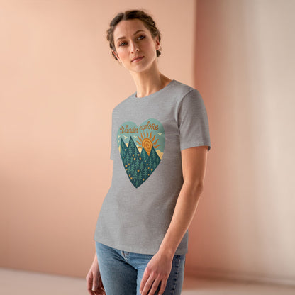 Adventure At Heart Tee | Women's PNW Wander - Explore Shirt | Nature Lover Gift | Hiking Apparel | Pacific NW Gear Co