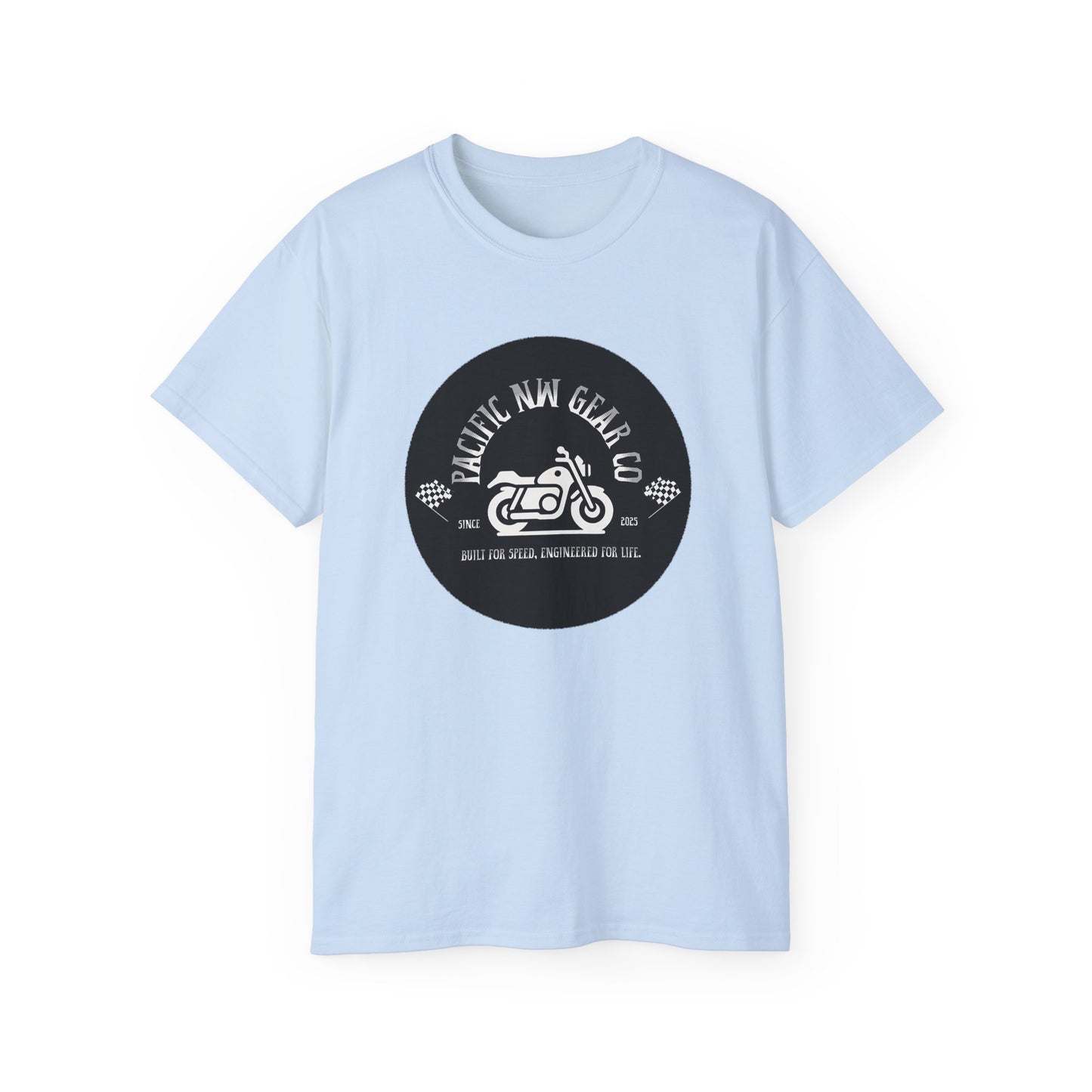 Pacific Racer Tee | Built For Speed Logo | Motorsports Gear Gift | Car Enthusiast Shirt | Pacific NW Gear Co