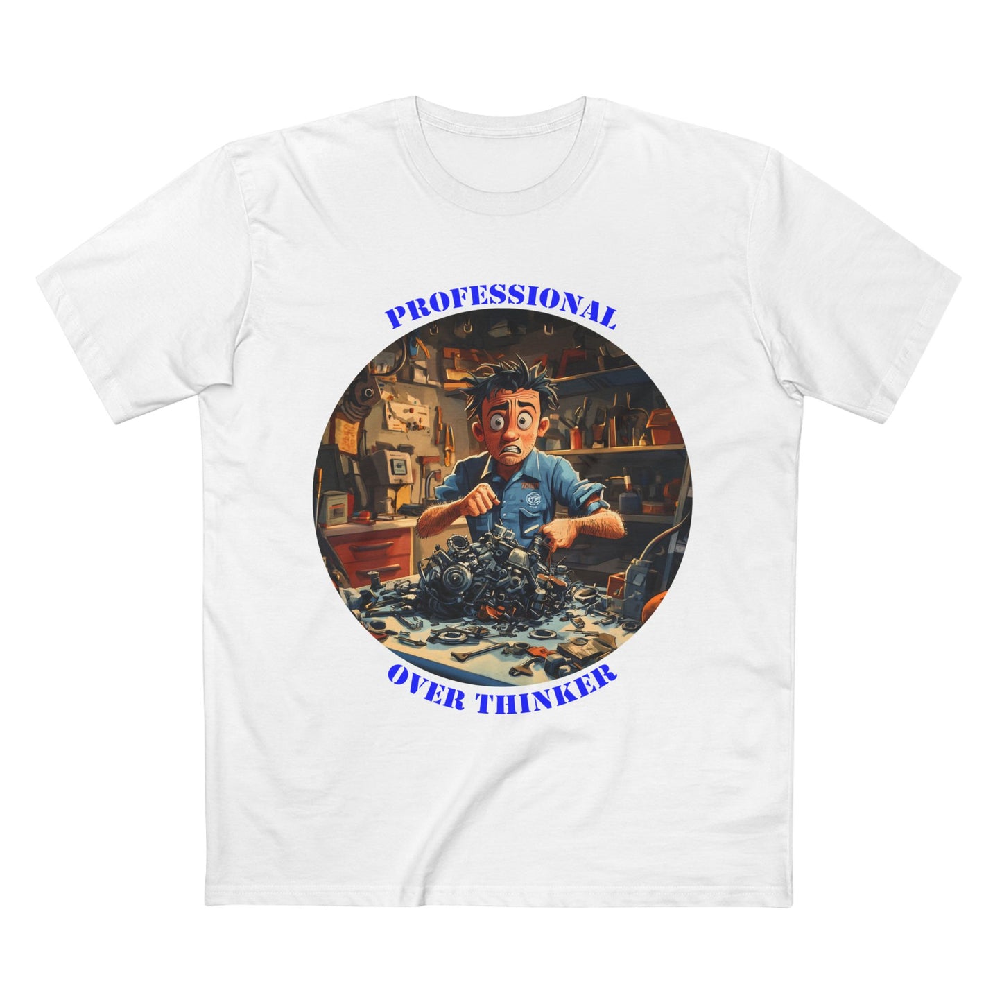 Professional Over Thinker Tee | Funny Quote Shirt | Gift for Thinker | Unique Humor Tee | Sarcastic t-shirt | PNW Gear Co
