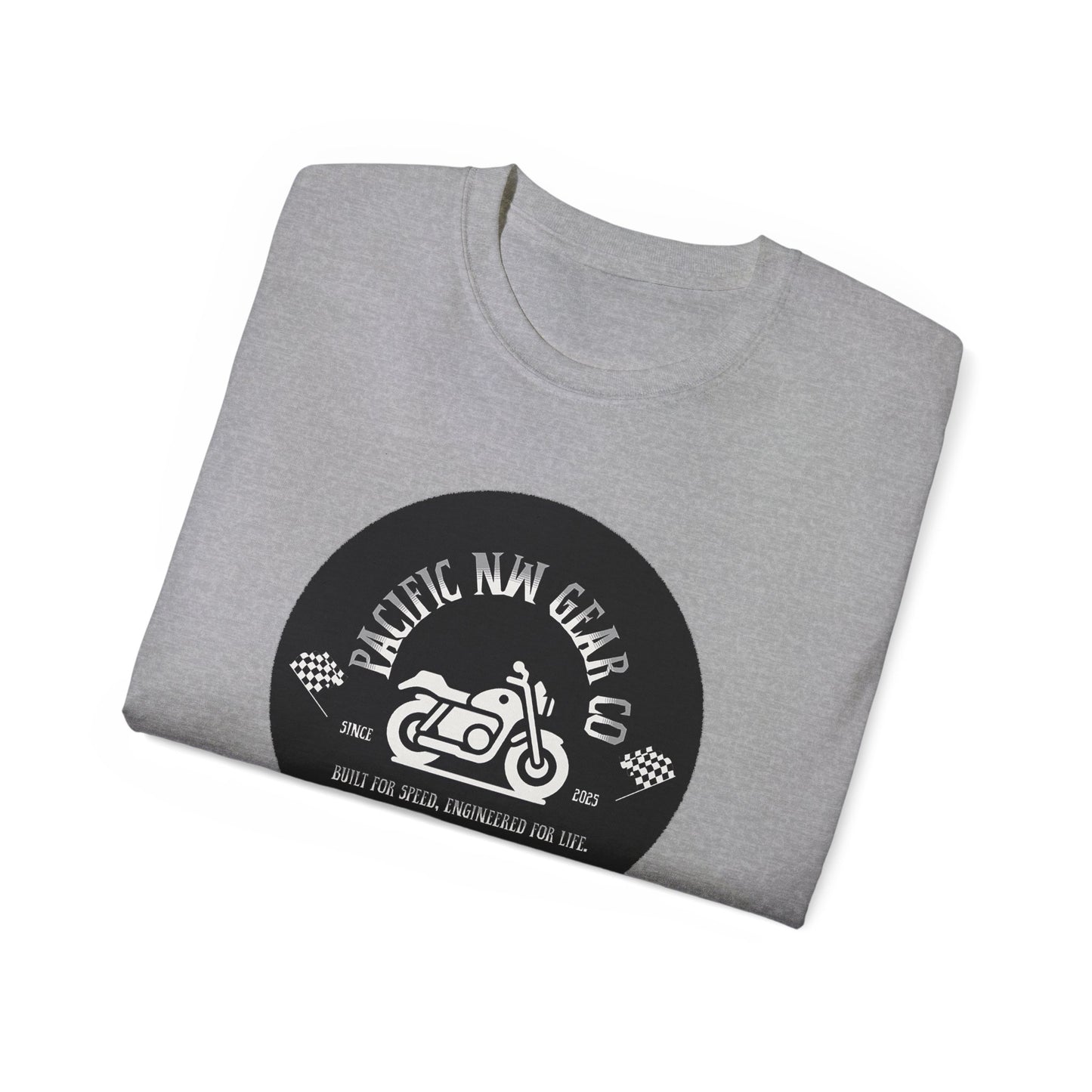Pacific Racer Tee | Built For Speed Logo | Motorsports Gear Gift | Car Enthusiast Shirt | Pacific NW Gear Co