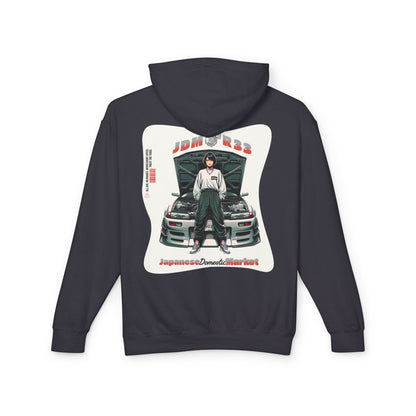 The JDM Club R33 Spec Hoodie | Japanese Style Gift | JDM Street Style Sweatshirt | Car Enthusiast Hoodie | Pacific NW Gear Co