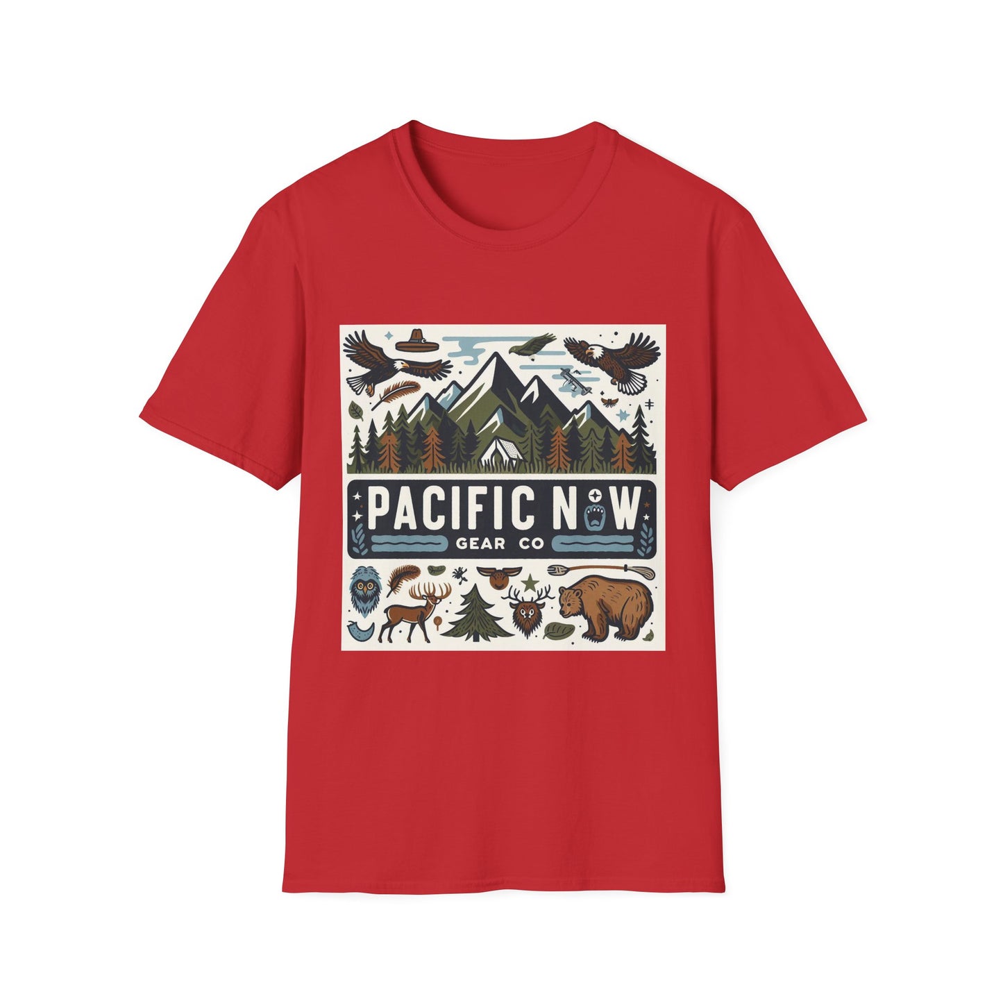 Pacific Adventure Tee | Retro Camping Shirt | Travel Tee | Outdoor Graphic Tee | Pacific NW Gear Co.