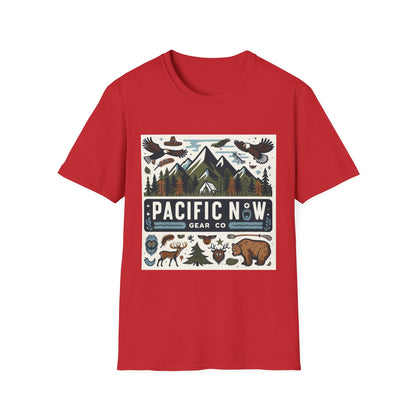 Pacific Adventure Tee | Retro Camping Shirt | Travel Tee | Outdoor Graphic Tee | Pacific NW Gear Co.