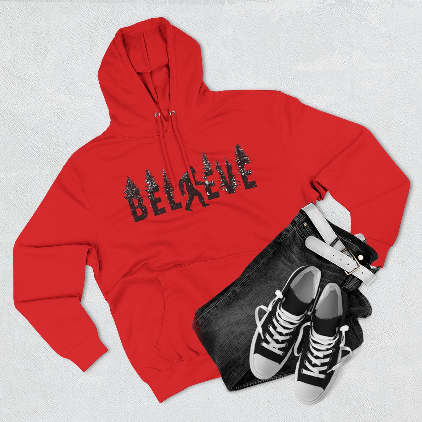🌲 The Sasquatch Seeker: Believe In Bigfoot Hoodie 🌲