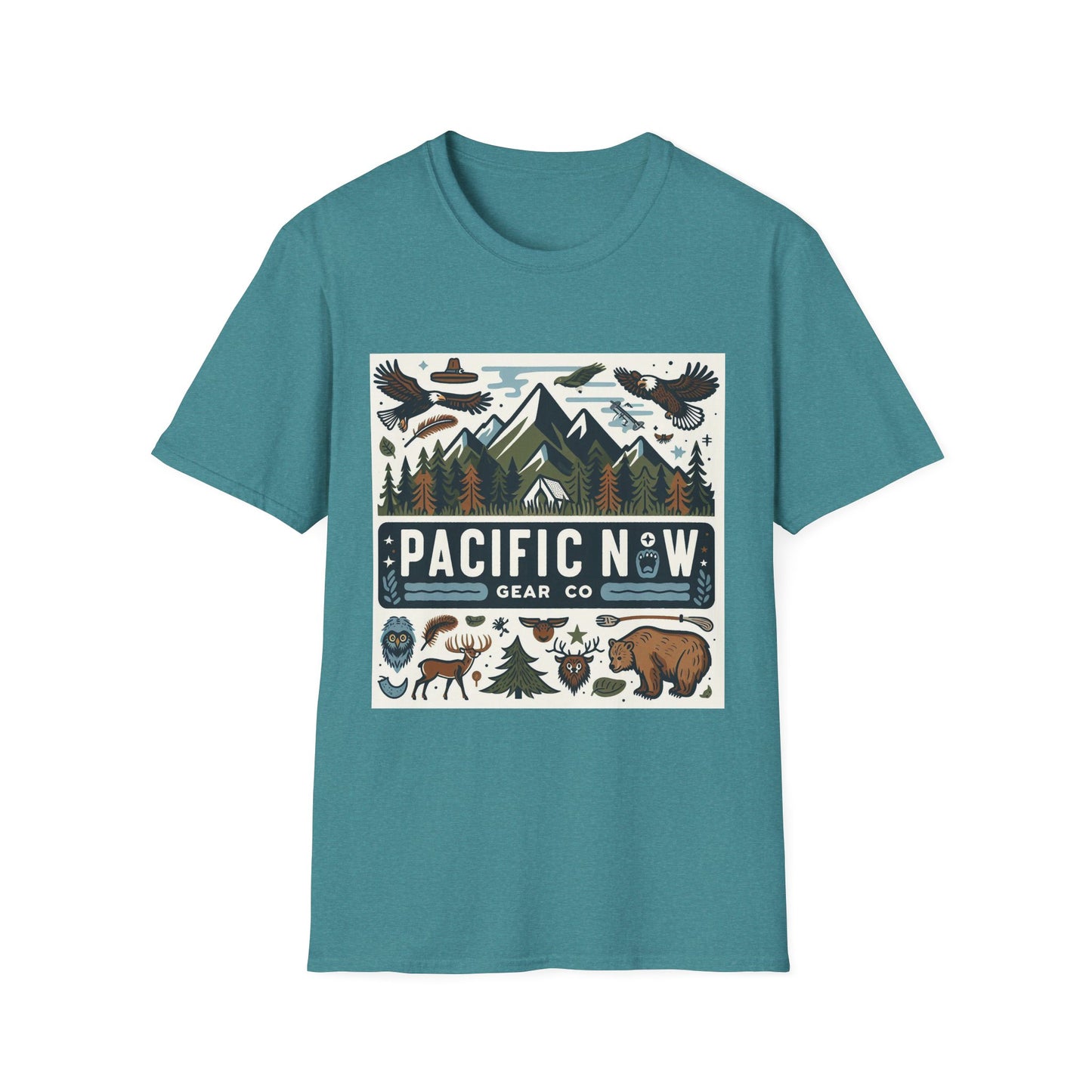 Pacific Adventure Tee | Retro Camping Shirt | Travel Tee | Outdoor Graphic Tee | Pacific NW Gear Co.
