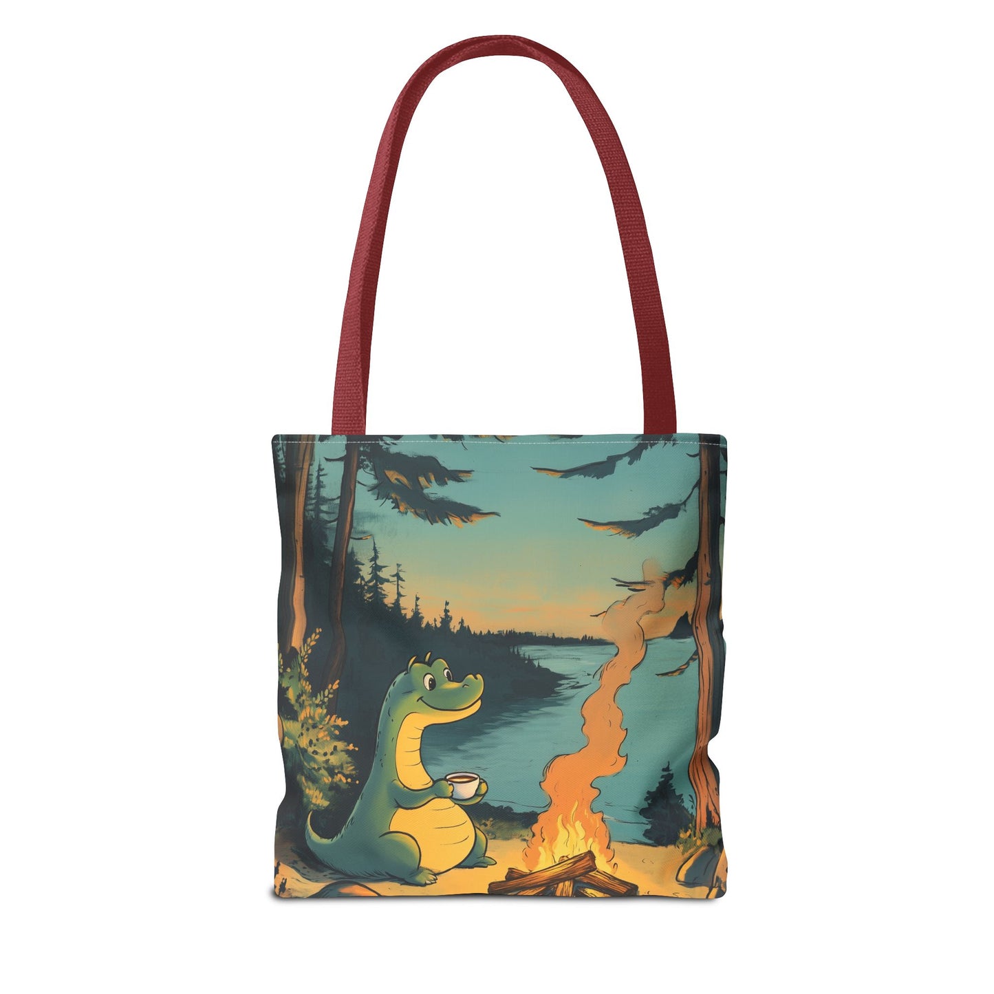 The Camp Loch Ness Tote | Nessie Graphic Bag | Camping with Nessie | By PNW Gear Co