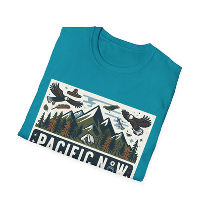 Pacific Adventure Tee | Retro Camping Shirt | Travel Tee | Outdoor Graphic Tee | Pacific NW Gear Co.