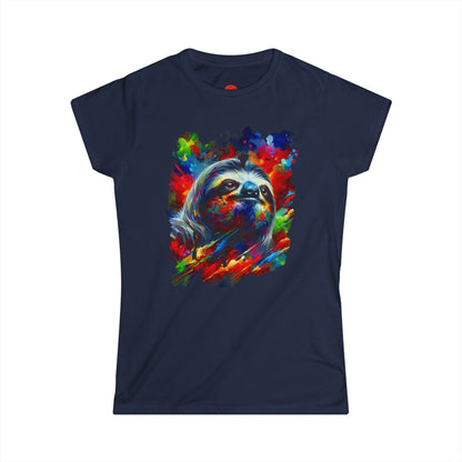 Slothst In Thought Tee | Cute Sloth Graphic | The Thinker Sloth | Women's Art Tee | Unique Animal Gift | Pacific NW Gear Co