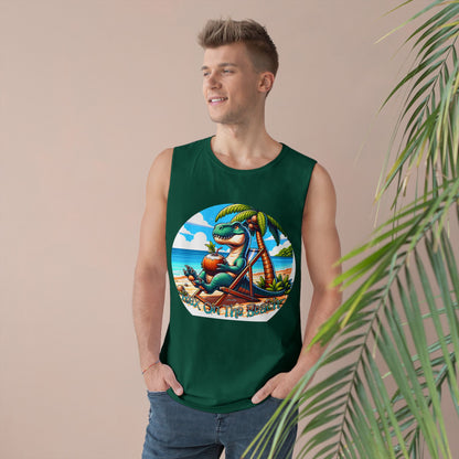 Rex On The Beach Tank Top | Funny T-Rex Shirt | Beach Vacation Tee | Dinosaur Gift | Pacific NW Gear Co.