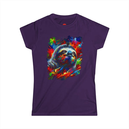 Slothst In Thought Tee | Cute Sloth Graphic | The Thinker Sloth | Women's Art Tee | Unique Animal Gift | Pacific NW Gear Co