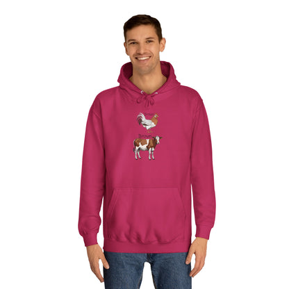 Brown Chicken, Brown Cow! Hoodie | Funny Humor Sweatshirt | Pun Gift | College Hoodie | Pacific NW Gear Co.