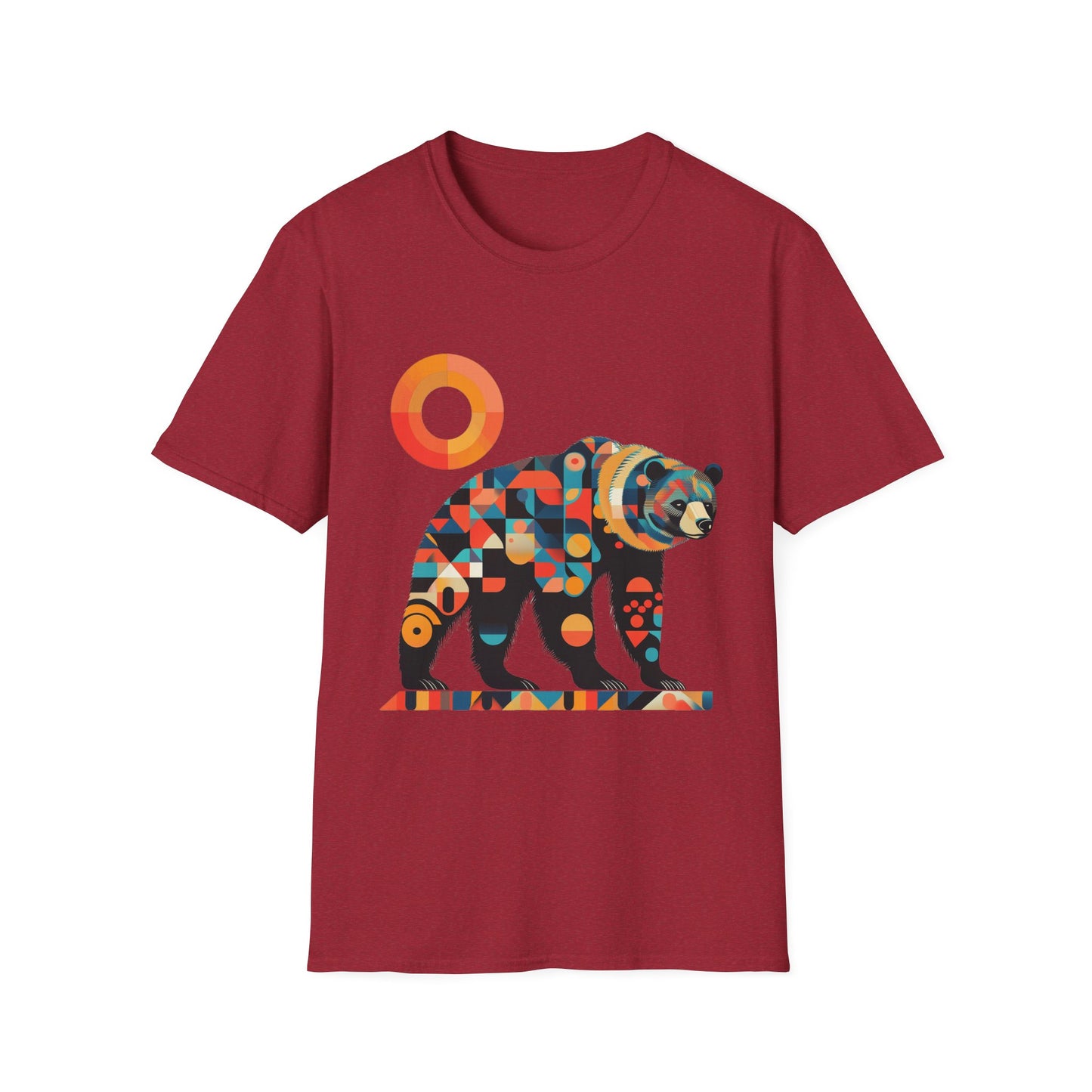 Geometric Grizzly Bear Tee | Abstract Animal Shirt | Nature Art Tee | Unique Bear Gift | PNW Gear Co.