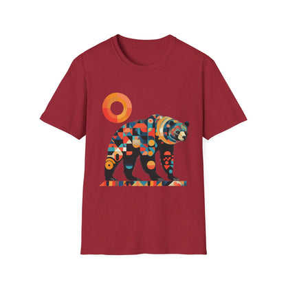 Geometric Grizzly Bear Tee | Abstract Animal Shirt | Nature Art Tee | Unique Bear Gift | PNW Gear Co.