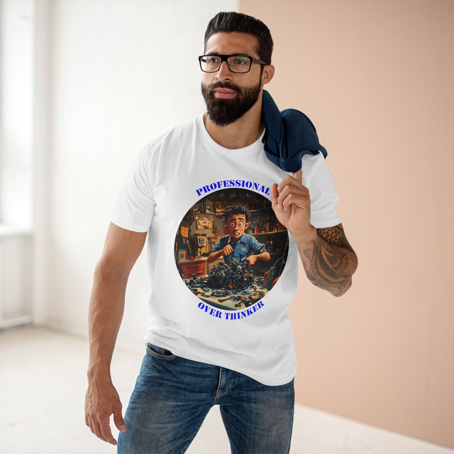 Professional Over Thinker Tee | Funny Quote Shirt | Gift for Thinker | Unique Humor Tee | Sarcastic t-shirt | PNW Gear Co