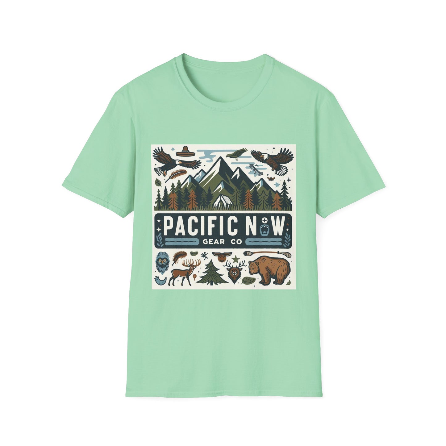 Pacific Adventure Tee | Retro Camping Shirt | Travel Tee | Outdoor Graphic Tee | Pacific NW Gear Co.